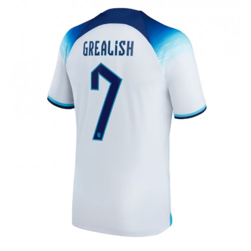 Moški Nogometni dresi Anglija Jack Grealish #7 Domači SP 2022 Kratek Rokav